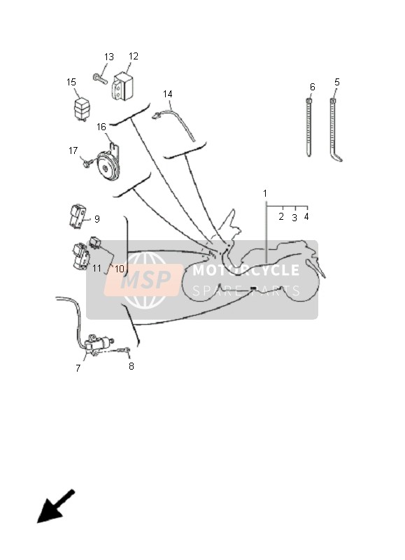 1D0H33710000, Avertisseur, Yamaha, 0